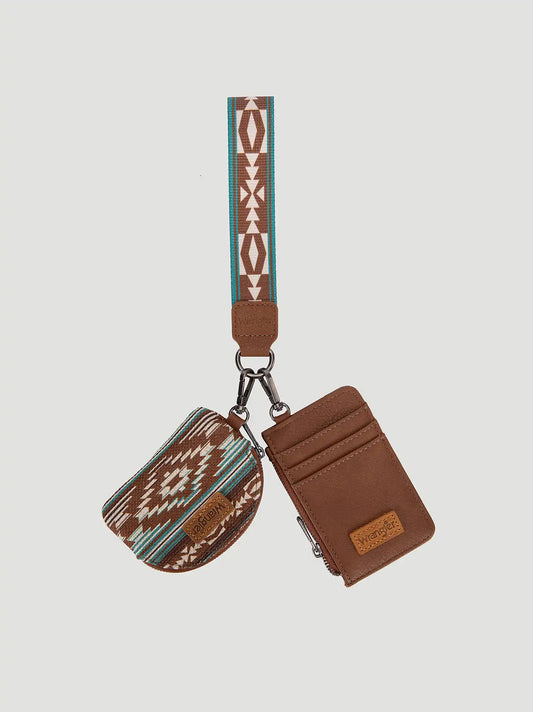 Southwestern Wallet Card Set:Brown:One Size:
