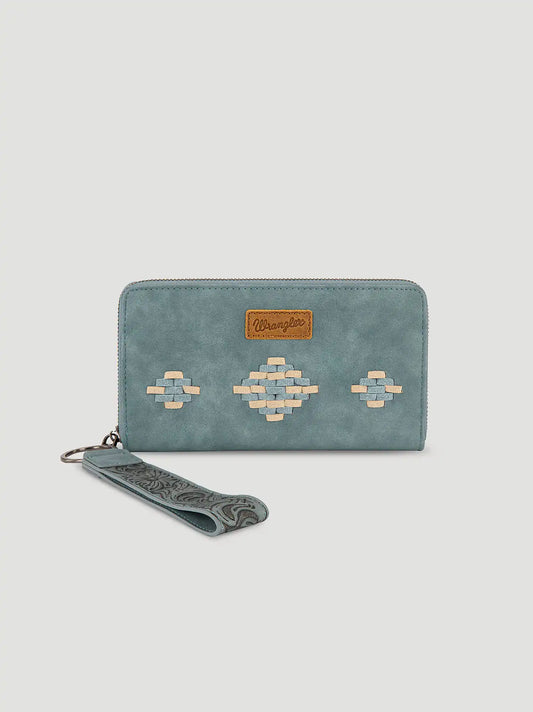 Boho Suede Wristlet:Jean:One Size: