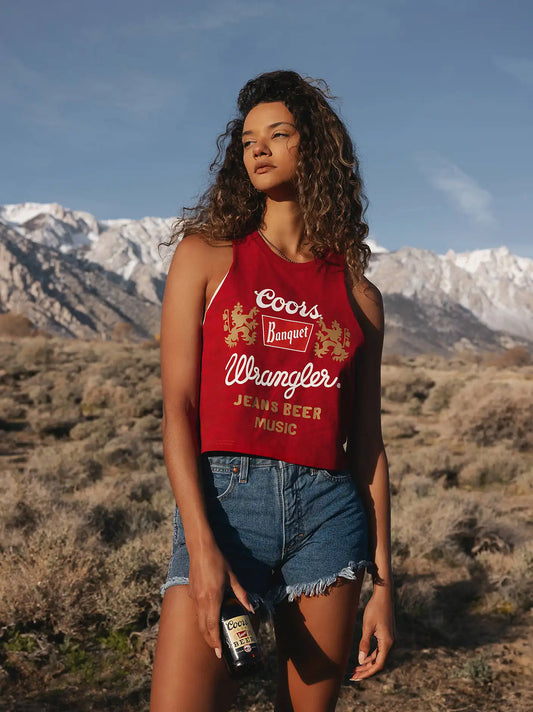 Wrangler x Coors Women's Festival Tank in Chili Pepper