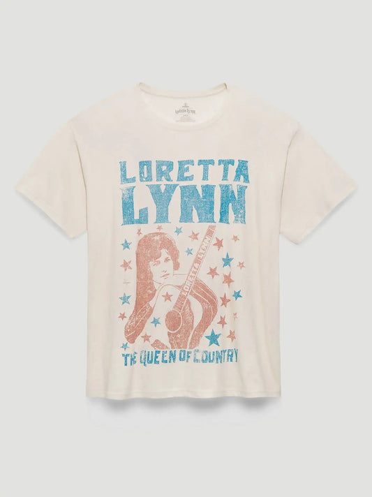 Loretta Lynn Queen of Country Oversized Graphic Tee in Marshmallow