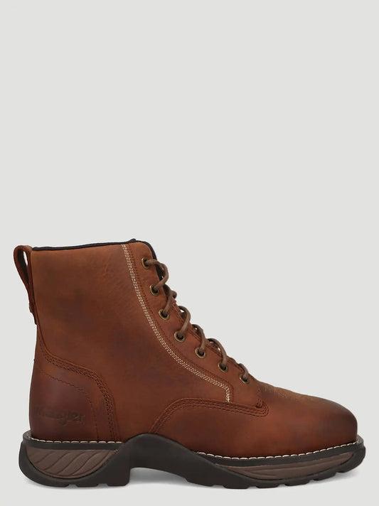 Women's Saylor Steel-Toe Lace-Up Work Boot in Brown