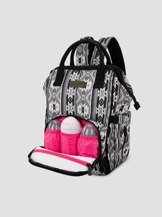 Southwest Print Backpack:Grey:One Size