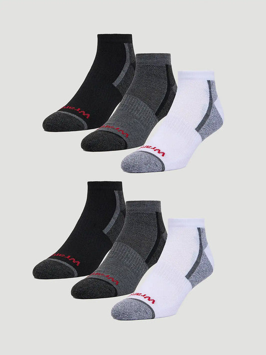 Mens Low Cut Sock 6 Pack:Multi:One Size