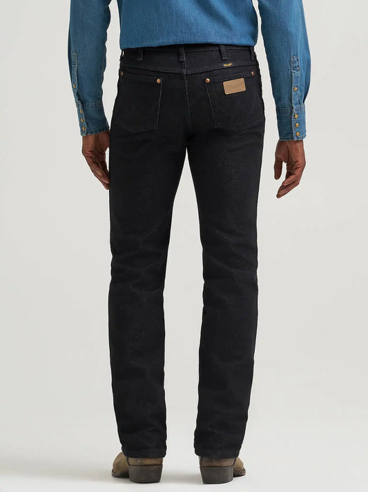 Wrangler® Cowboy Cut® Stretch Slim Fit Jean in Black Stretch