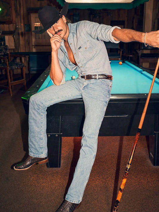Wrangler® Cowboy Cut® Slim Fit Jean in Antique Wash