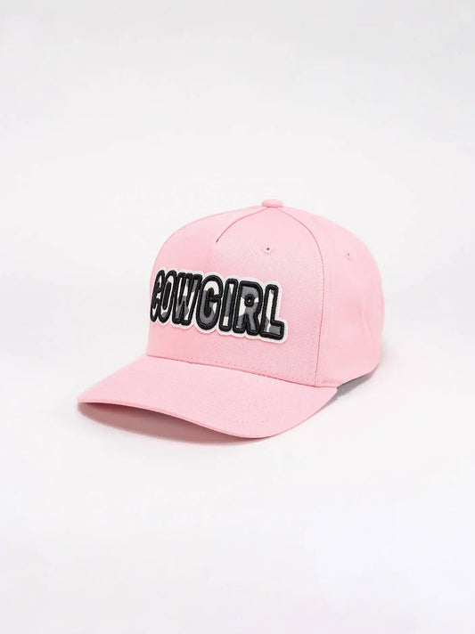 Womens Cowgirl Applique Baseball Cap:Washed Pink:One Size
