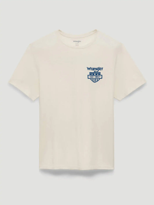 Rodeo Shield Back Relaxed Graphic T-Shirt in Marshmallow