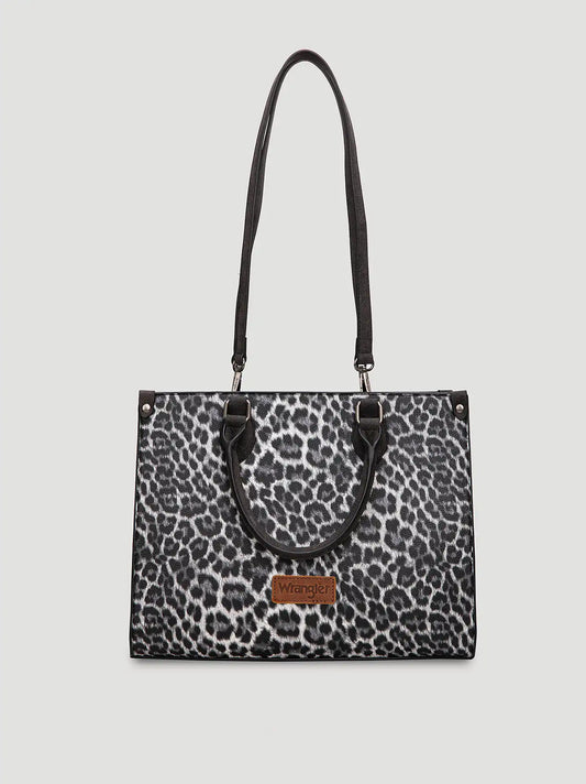 Animal Print Small Tote:Black:One Size