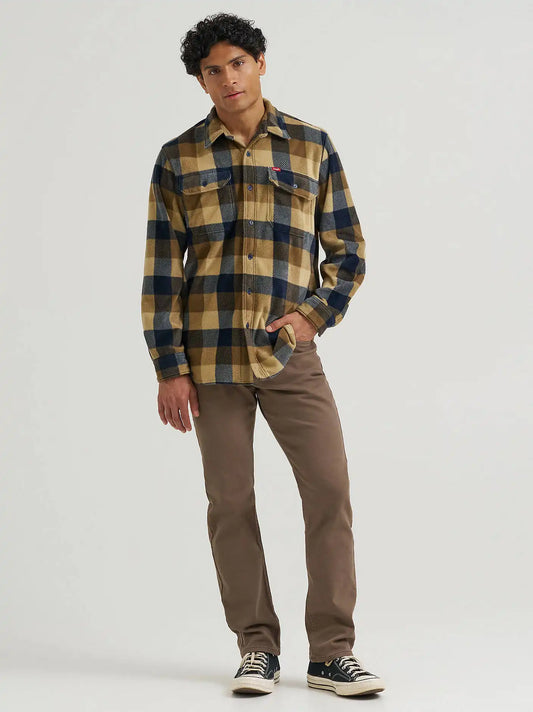 Men's Wrangler® Five Star Premium Athletic Fit Jean in Chocolate Chip