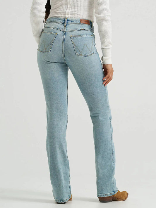 Women's Wrangler® High Rise Bold Boot Jean in Light Wash