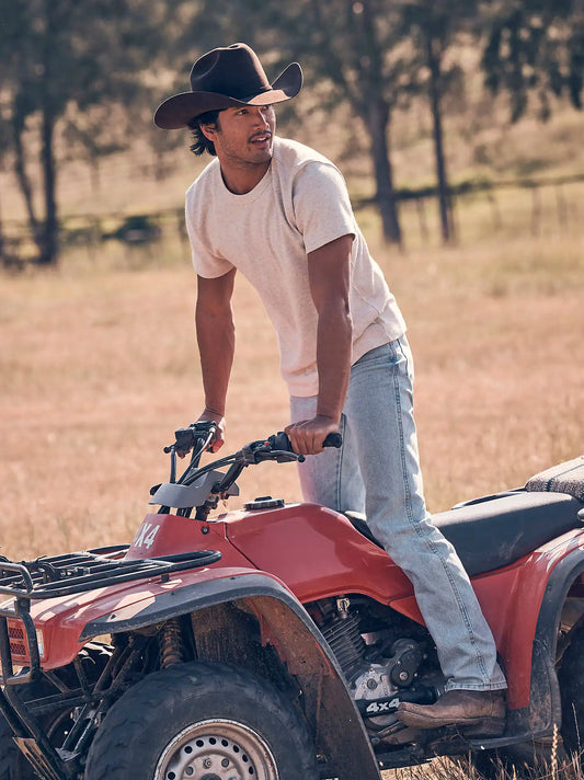 Wrangler® Toughlite™ Cowboy Cut® Slim Fit Jean in Light Wash