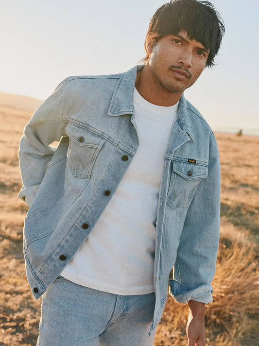 Wrangler® Cowboy Cut® Unlined Denim Jacket in Gh Bleach