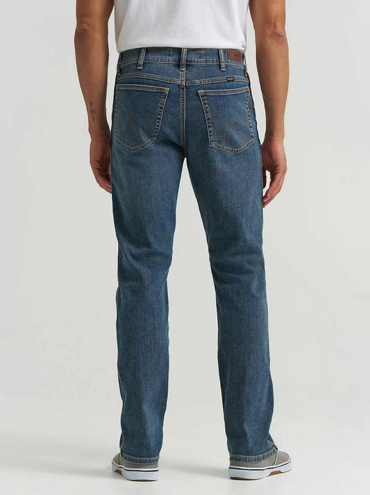 Men's Wrangler® Slim Straight Jean in Mid Wash