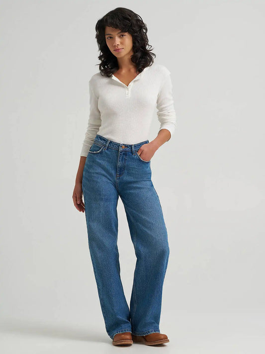 Women's Loose Straight Jean in Sparrow