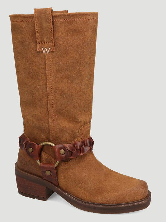 Women's Blythe Square-Toe Harness Casual Boot in Buckskin