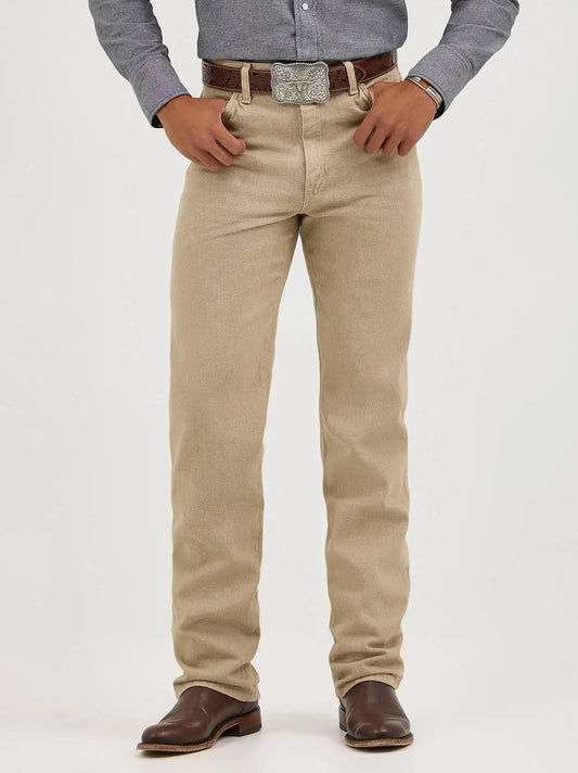 Wrangler® Cowboy Cut® Slim Fit Jean in Prewashed Tan