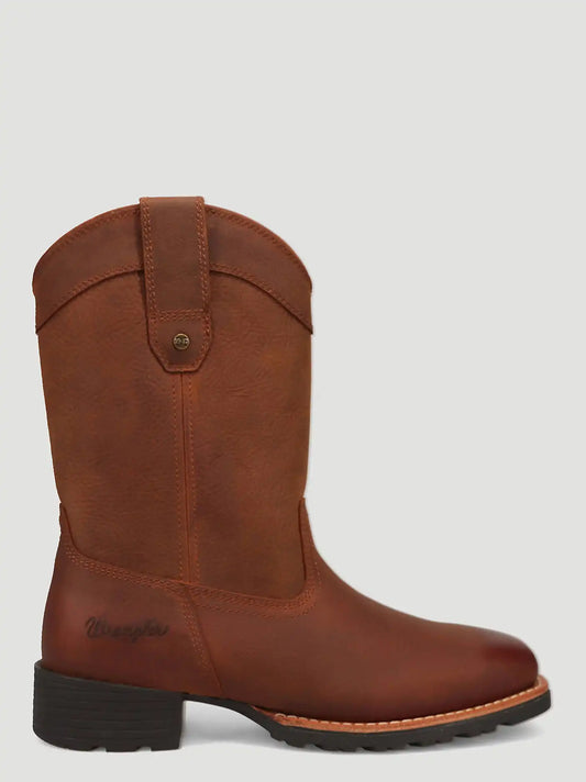 Men's Silas Square-Toe Western Boot in Saddle Tan