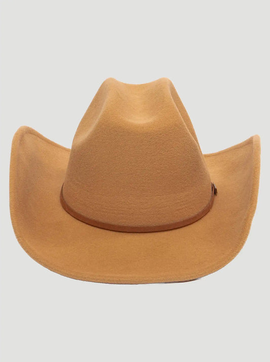 Mens Faux Wool Cowboy Hat:Brown:One Size
