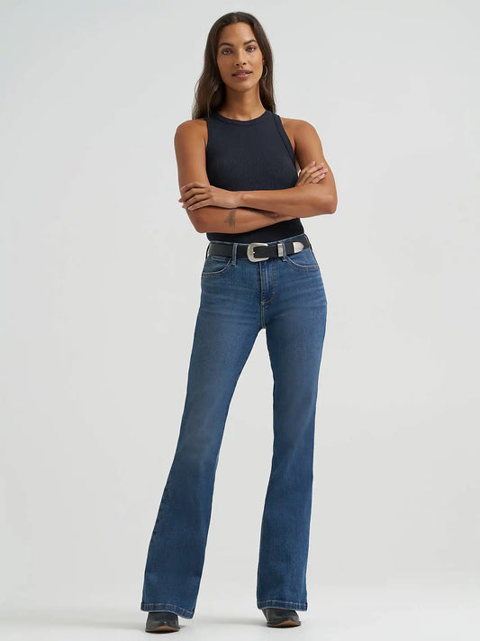 Women's Wrangler BESPOKE High Rise Flare Jean in Lily