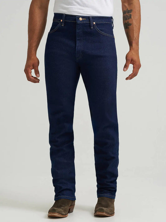 Wrangler® Cowboy Cut® Original Fit Active Flex Jeans in Prewashed Indigo