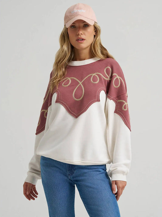 Women's Relaxed Western Sweatshirt in Melody