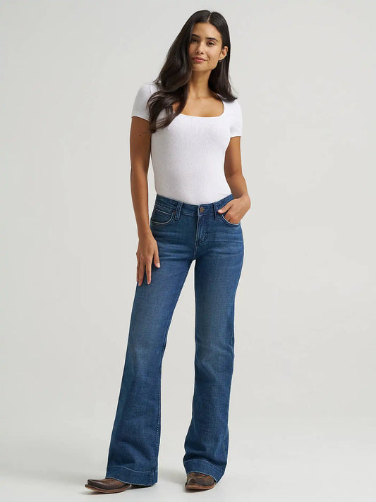 Women's Wrangler Retro® Mae Wide Leg Trouser Jean in Sophia