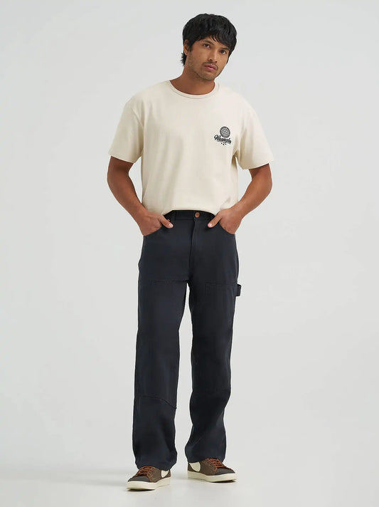 Men’s Double Knee Carpenter Pant in Jet Black