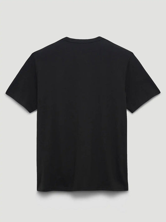 Men's Wrangler Kabel Logo T-Shirt in Jet Black