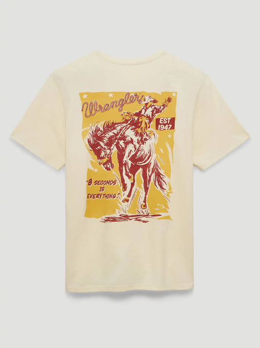 Everything 8 Seconds Relaxed Graphic T-Shirt in Antique White