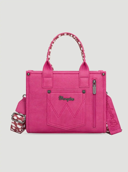 Fawn Print Trim Tote Bag:Pink:One Size