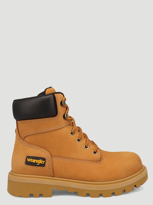 Women's Aubrey Steel-Toe Lace-Up Work Boot in Tan