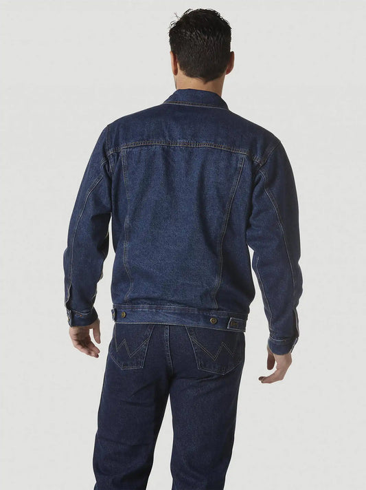 Wrangler Rugged Wear® Flannel Lined Denim Jacket in Antique Navy