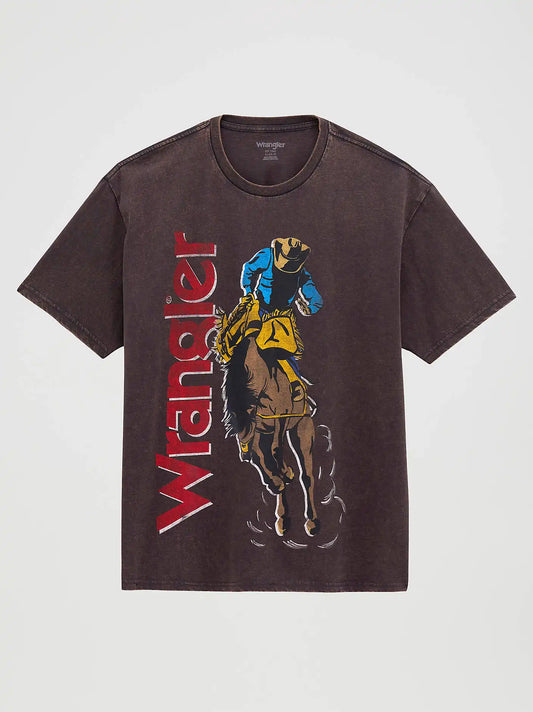 Wild Ride Vintage Fit Graphic T-Shirt in Phantom Acid Wash