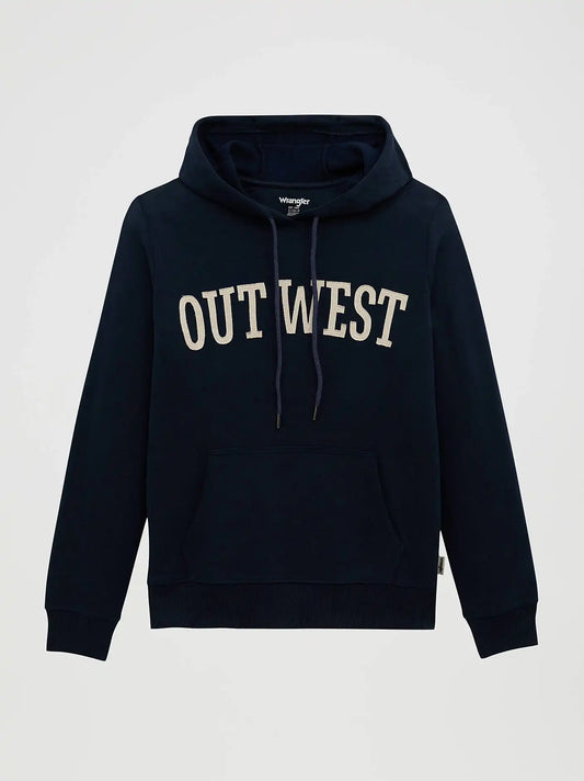 Women's Outwest Graphic Pullover Hoodie in Dark Sapphire