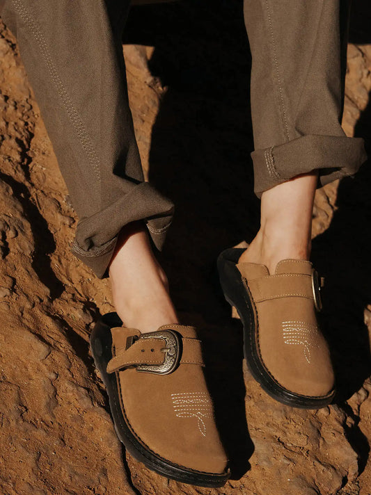 Chaco x Wrangler Men's Suede Clog:Saddle:14
