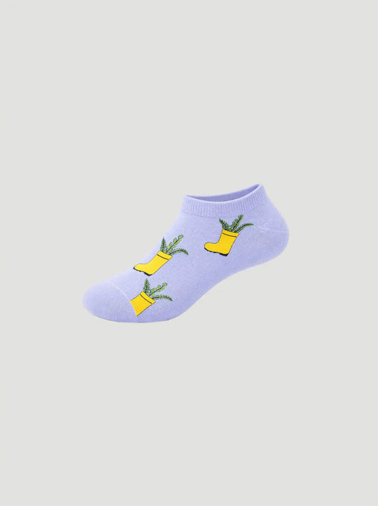 Womens Workwear Novelty Low Cut Sock 3 Pack:Rainboots:One Size