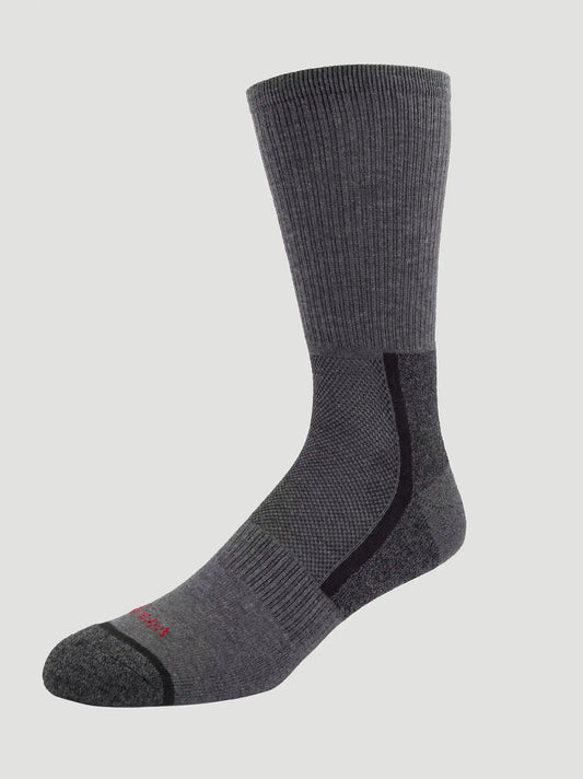 Mens Athletic Crew Sock 6 Pack:Black:One Size