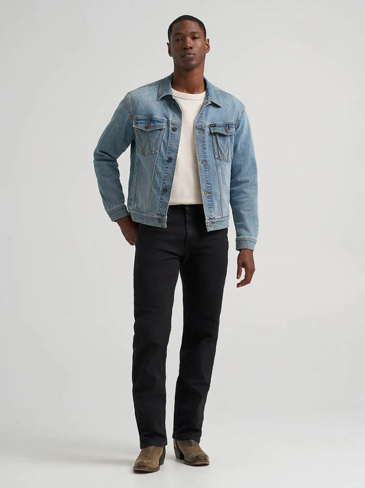 Men's Wrangler® Classic Denim Trucker Jacket in Vintage Indigo