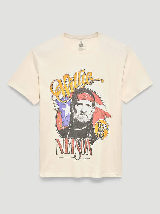 Willie Nelson Tour 85 Vintage Fit Graphic T-Shirt in Marshmallow