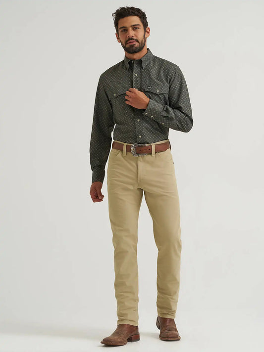 Wrangler All Terrain Gear Men's Performance Print Shirt in Deep Depth