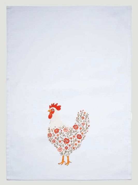 Wrangler Tea Towel:Rooster:One Size