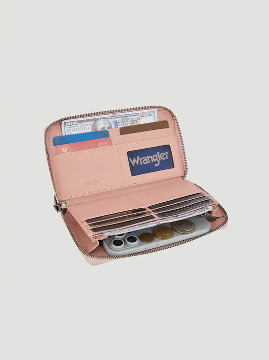 Bandana Print Wallet:Pink:One Size