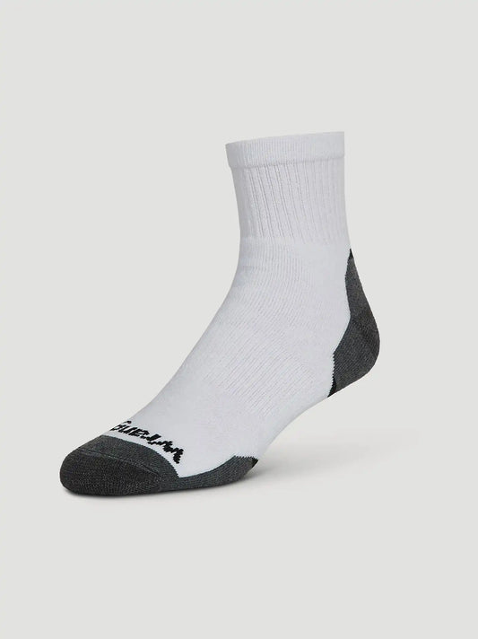 Mens Everyday Cotton Quarter Sock 12 Pack:White:One Size