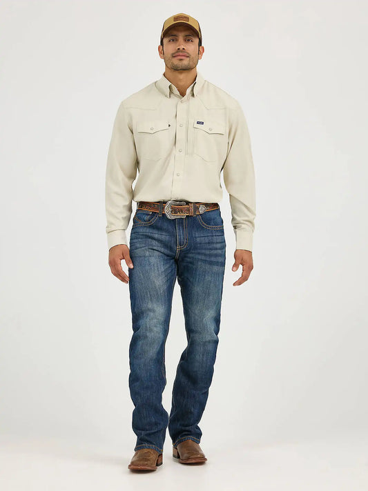 Men’s Wrangler® 20X® No. 42 Vintage Bootcut Jean in River Denim