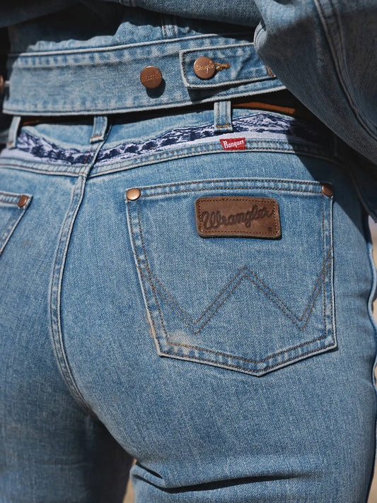 Wrangler x Coors Women's Bailey Flare in Beer Wash