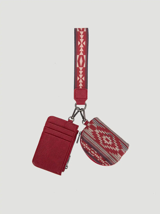 Southwestern Wallet Card Set:Red:One Size: