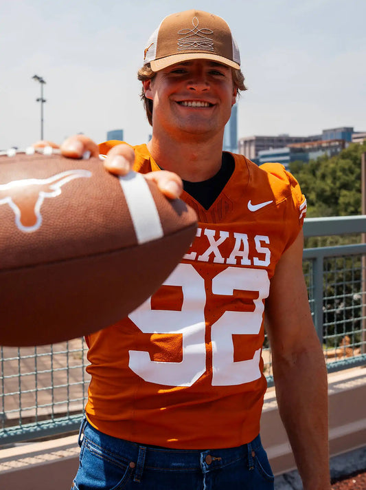Texas Longhorns Boot Stitch Trucker Hat:Orange:One Size