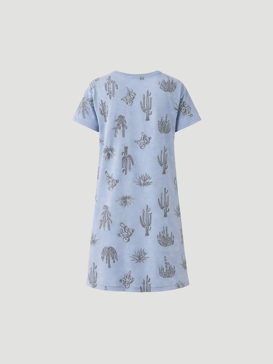 Women's Sleep Dress in Blue