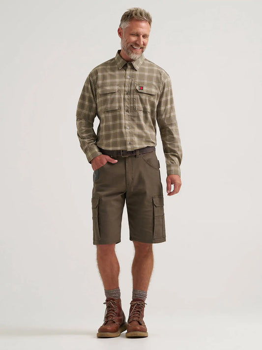Wrangler® RIGGS Workwear® Performance Ripstop Ranger Cargo Short in Loden