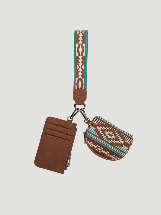 Southwestern Wallet Card Set:Brown:One Size: